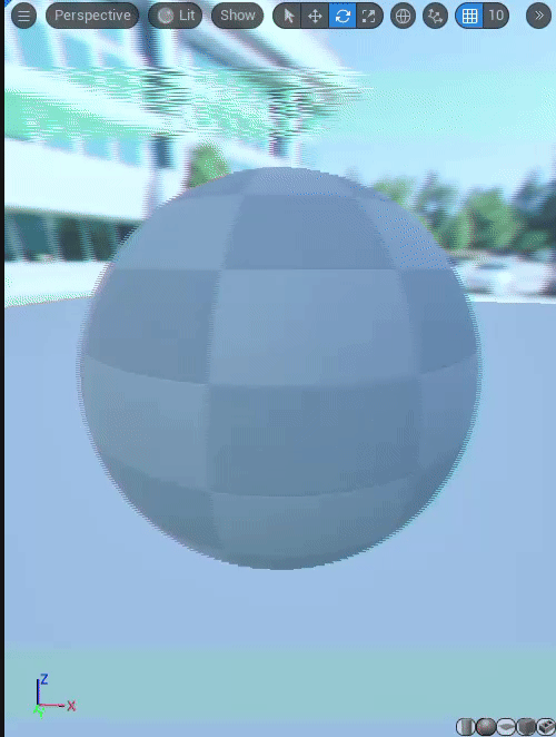 Material viewport